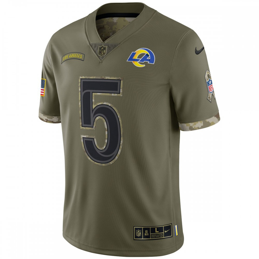Jalen Ramsey Los Angeles Rams Nike 2022 Salute To Service Limited Jersey - Olive-Profan Arena
